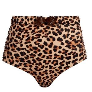 Johanna Ortiz Leopard Shell Swimsuit Belt - M